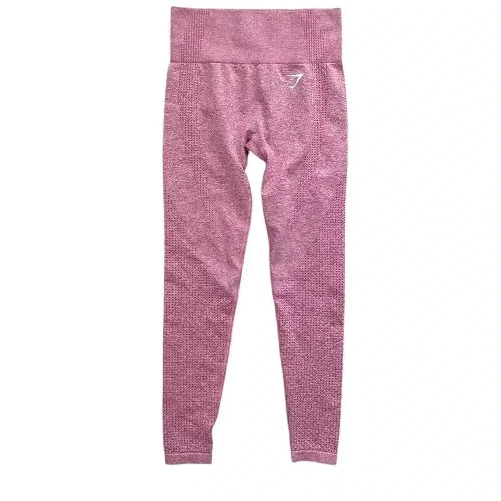 Gymshark Coral Vital Seamless Leggings - Size Medium - Picture 1 of 9